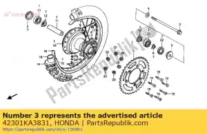 Honda 42301KA3831 as achterwiel - Onderkant