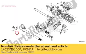 honda 14623MV1000 plate, tensioner setting - Bottom side