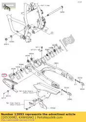 Aquí puede pedir 01 cadena de guía de Kawasaki , con el número de pieza 120530082: