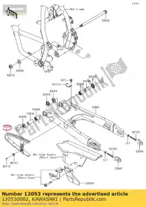 kawasaki 120530082 01 cadena de guía - Lado inferior