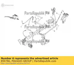 Aquí puede pedir manguera de freno trasero de Piaggio Group , con el número de pieza 859786: