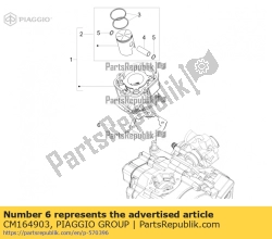 Aprilia CM164903, Pakking v/fe 0,7, OEM: Aprilia CM164903