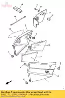 5H02172100P0, Yamaha, cubierta, lado 2 yamaha sr 125, Nuevo