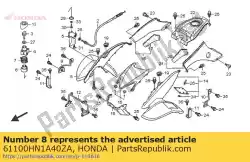 Here you can order the fender,r fr*r134* from Honda, with part number 61100HN1A40ZA: