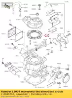 110040760, Kawasaki, pakkingkop kawasaki kx  d c kx85 lw sw big wheel kx85ii 85 , Nieuw