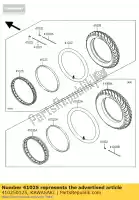 410250125, Kawasaki, aro, fr, 2,15x14 klx125daf kawasaki d tracker 125 2010 2011 2012 2013, Novo