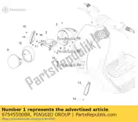 67545500BR, Piaggio Group, couvercle de phare vespa vespa zapm80100, zapm80101, zapma7100 zapm80101 zapm808g, zapm80200, zapm8020, zapma7200, zapma78g zapma720 zapmd710 zapmd7200,  946 125 150 946 2013 2014 2015 2016 2017 2018 2019 2020 2021 2022, Nouveau