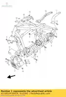 4110010F20019, Suzuki, frame (zwart) suzuki vl intruder lc vl1500 1500 , Nieuw