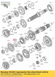 kawasaki 921520972 collar,25x40x17.2 er650ecf - Bottom side