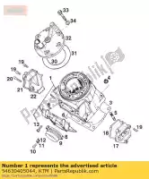 54630405044, KTM, cylinder cpl.w.flange 300cc ktm egs exc mxc six sx 250 300 360 380 1996 1997 1998 1999 2000, New