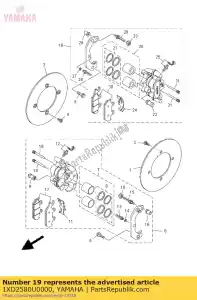 yamaha 1XD2580U0000 étrier (droit) - La partie au fond