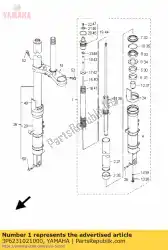 voorvork assy (l. H) van Yamaha, met onderdeel nummer 3P6231021000, bestel je hier online: