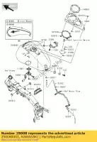 250080001, Kawasaki, suporte-medidor vn2000-a1h kawasaki vn 2000 2004 2005 2006, Novo