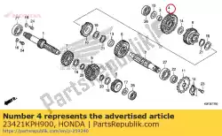 Ici, vous pouvez commander le pas de description disponible auprès de Honda , avec le numéro de pièce 23421KPH900: