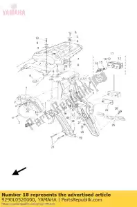 yamaha 9290L0520000 washer, plain - Bottom side