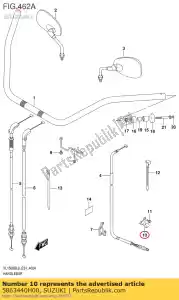 suzuki 5863440H00 stop, koppeling - Onderkant