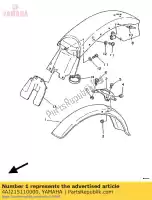 4AJ215110000, Yamaha, parafango, anteriore yamaha ty 250 1988 1991, Nuovo