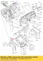 140910408, Kawasaki, 01 deksel,vloer,cnt kawasaki kaf400 mule sx 4x4 xc 400 , Nieuw