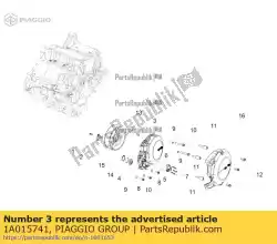 Here you can order the coperchio volano apr rsv4 1100 e5 from Piaggio Group, with part number 1A015741: