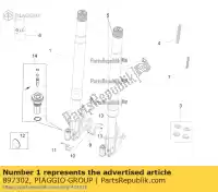 897302, Piaggio Group, hub de rh aprilia rsv rsv4 zd4rkl00zd4rkl01 1000 2011 2012 2013 2015 2016, Nouveau