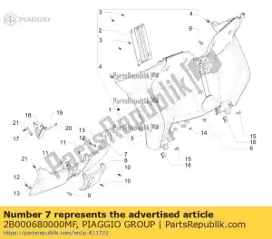 Piaggio Group 2B000680000MF guarda de joelhos - Lado inferior