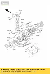 Qui puoi ordinare manicotto, braccio, cnt da Kawasaki , con numero parte 420361079: