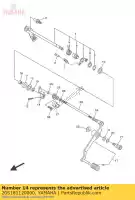 20S181120000, Yamaha, Braccio, spostamento yamaha ajs xj  600 2009 2010 2011 2014 2015 2016, Nuovo