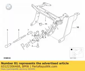 bmw 63122306468 topkuipframe en koplampframe - Onderste deel