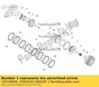 1A018690, Piaggio Group, tambor de embreagem aprilia ksua0 rs 660 abs (apac) tuono 660 (apac) zd4ksa00, zd4kvh, zd4ksg zd4ksue0 zd4xba00 zd4ztpiag 660 2020 2021 2022, Novo