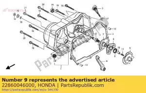 Honda 22860046000 retainer comp., ball - Bottom side