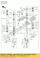 440131490, Kawasaki, pipe-fork inner,rh vn1500-p1 kawasaki vn 1500 1600 2002 2003 2004, New