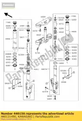 Here you can order the pipe-fork inner,rh vn1500-p1 from Kawasaki, with part number 440131490: