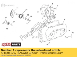 Aprilia AP8206170, Tampa do pino d10x14, OEM: Aprilia AP8206170