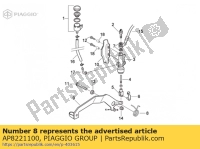 AP8221100, Aprilia, schrauben-torsionsfeder, Neu