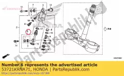 Aquí puede pedir varilla comp., pistón de Honda , con el número de pieza 53721KRNA71: