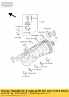 920281716, Kawasaki, tuleja, korba, # 1, # 3, # zx900-b1 kawasaki zx 900 1994 1995 1996 1997, Nowy