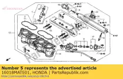 momenteel geen beschrijving beschikbaar van Honda, met onderdeel nummer 16018MATE01, bestel je hier online: