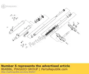 Piaggio Group 864886 lavadora - Lado inferior