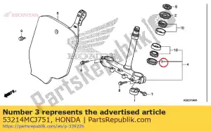 Honda 53214MCJ751 junta antipolvo, cabezal de dirección - Lado inferior