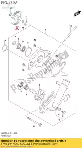 Suzuki 1746144H00 engrenage, pompe à eau - La partie au fond