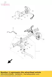 Ici, vous pouvez commander le levier 1 auprès de Yamaha , avec le numéro de pièce 5EUH39120000: