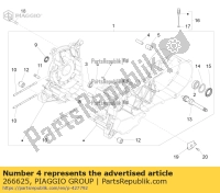 266625, Aprilia, afstandsstuk, Nieuw