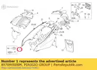 89709000BM, Piaggio Group, prawa owiewka tylna. bia?y aprilia sport city sport city cube 250 300 2008 2009 2010, Nowy