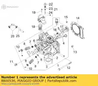 8800536, Piaggio Group, cabeça de cilindro completa     , Novo