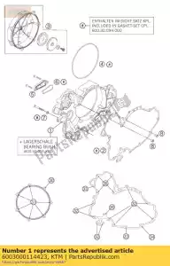 ktm 6003000114423 coperchio frizione lc8 cpl.08 - Il fondo