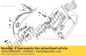 Honda 18325KS6000 quedarse, rr. cámara - Lado derecho