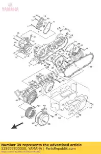 yamaha 52SE53830000 placa, teniendo cov - Lado inferior