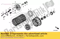 22110MKRD10, Honda, embrague exterior comp b honda  1000 2020, Nuevo