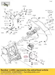 beugel, abs-eenheid zx1400b6f van Kawasaki, met onderdeel nummer 110531949, bestel je hier online: