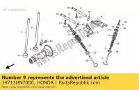 14711HN7000, Honda, zawór, w. honda trx 400 2004 2005 2006 2007, Nowy